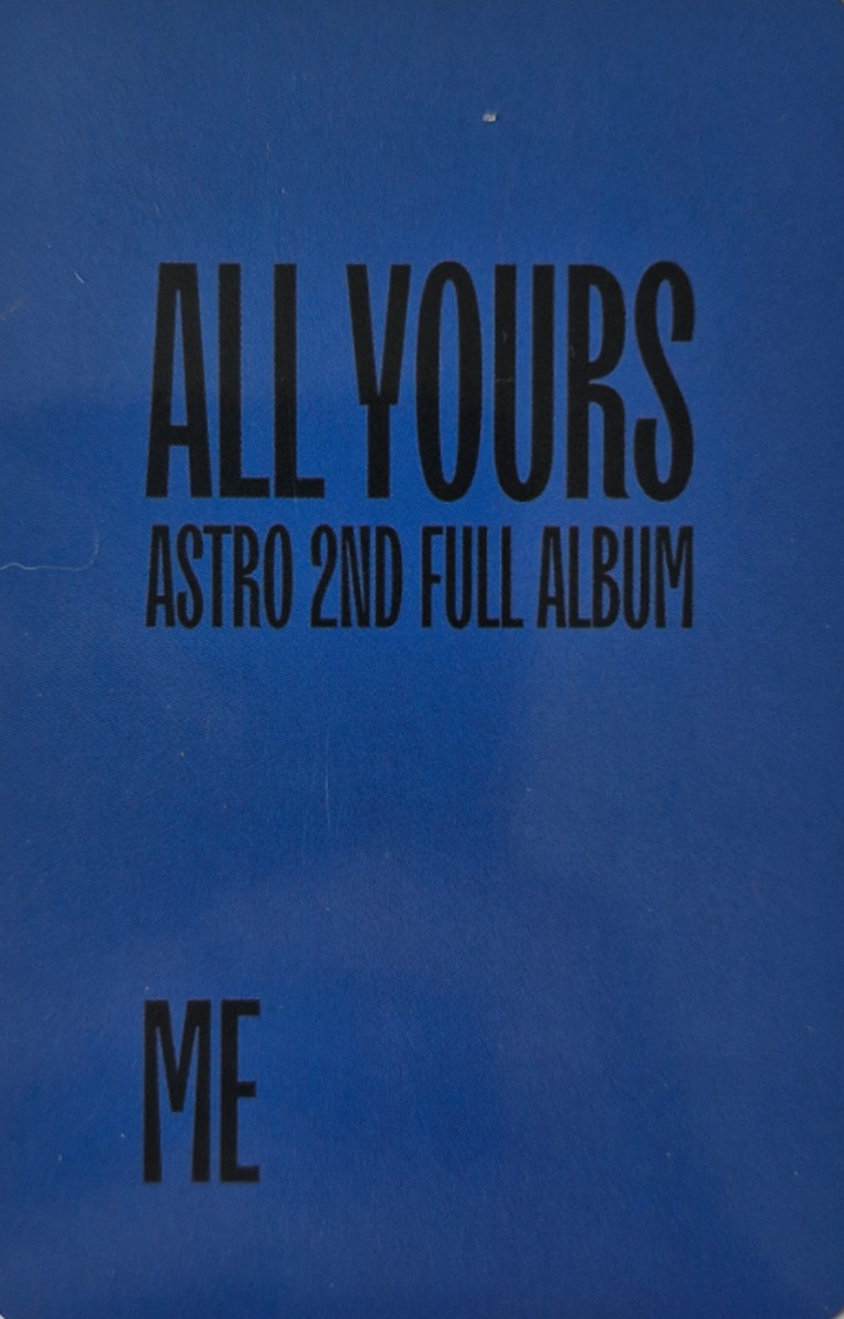 MJ ASTRO photocard back side - B ver.