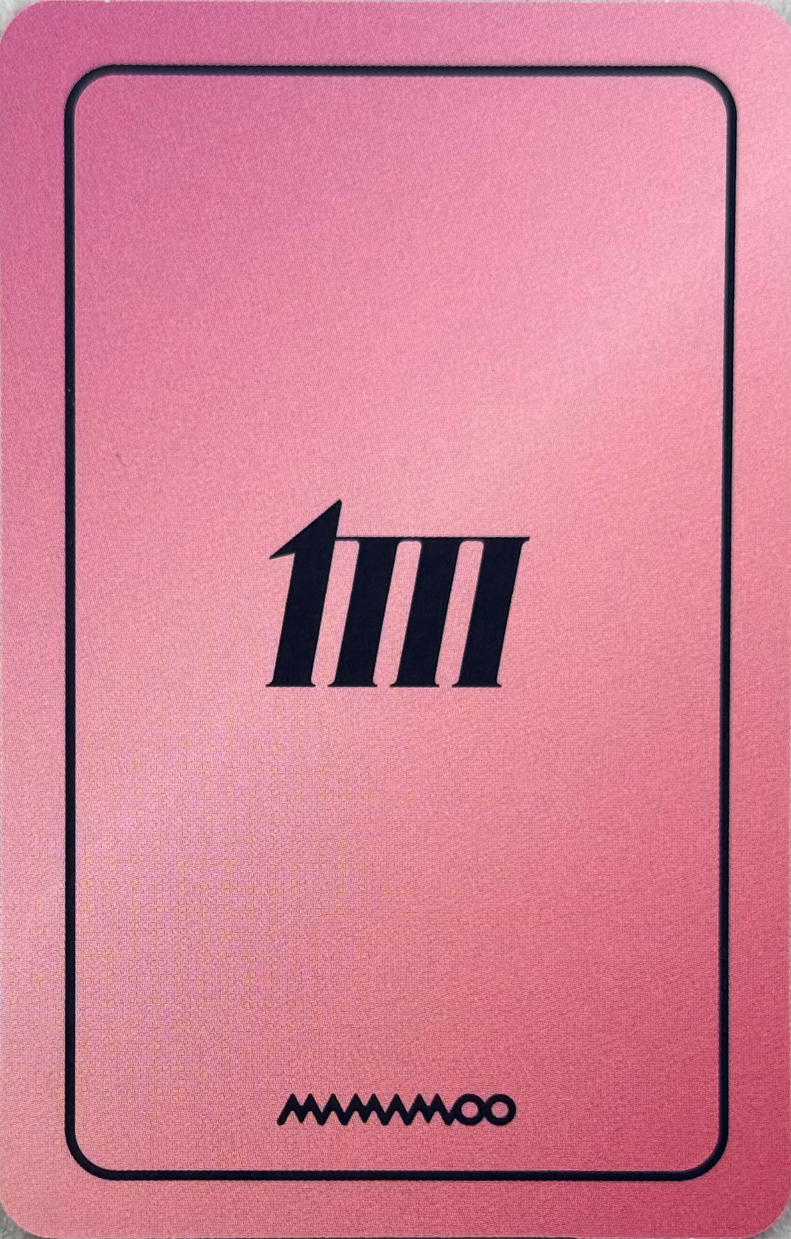 Solar MAMAMOO photocard back side - Preorder Benefit