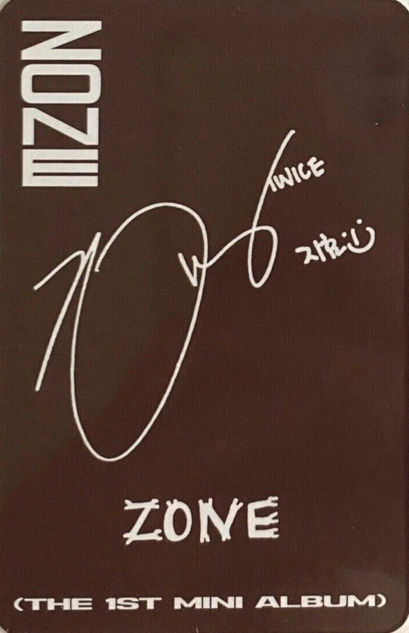 Jihyo Jihyo photocard back side - Photocard