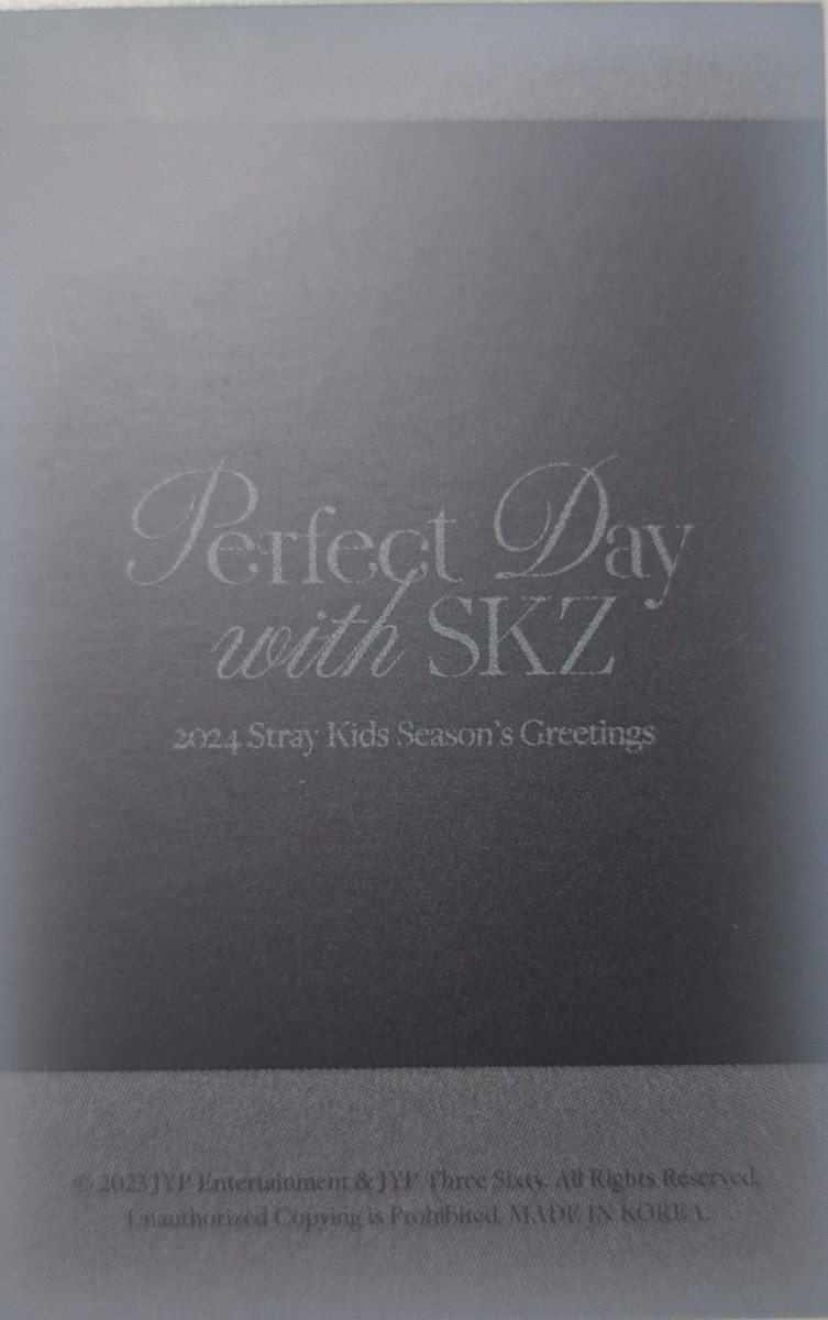 Lee Know Stray Kids photocard back side - Polaroid Photocard Set