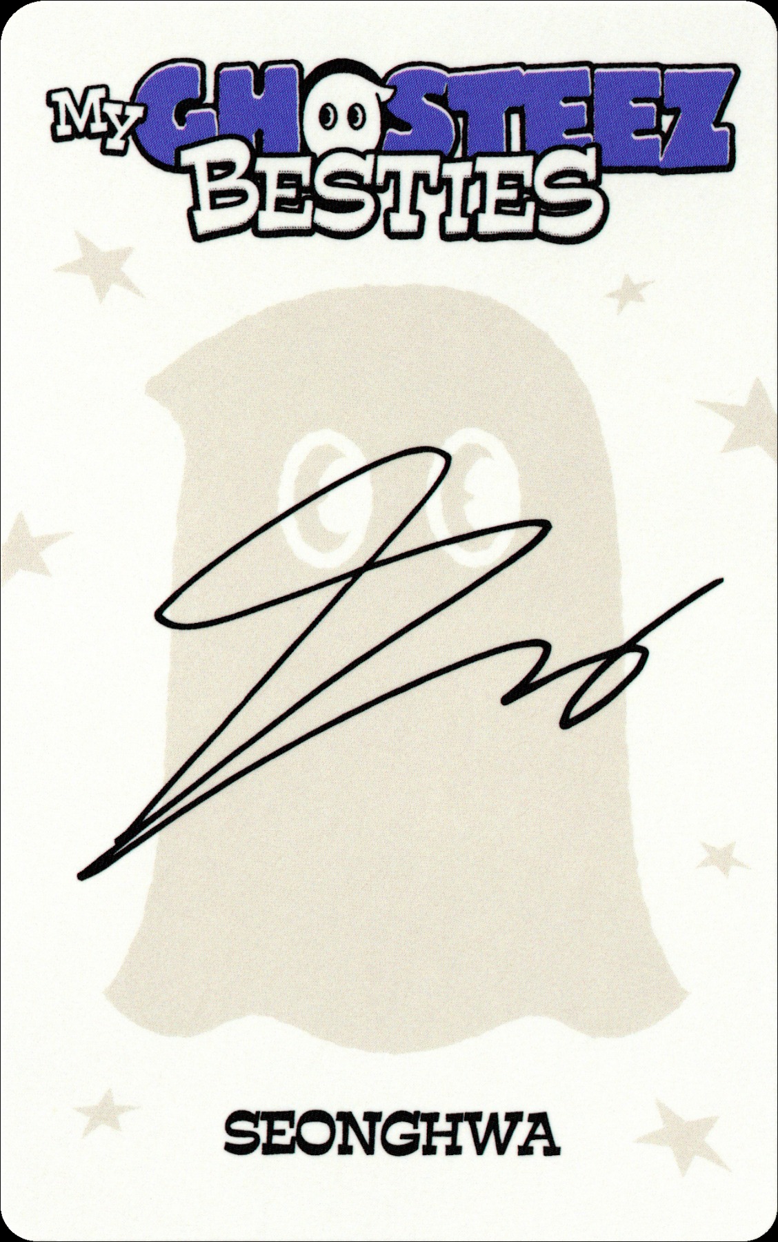 Seonghwa ATEEZ photocard back side - Photocard Set A