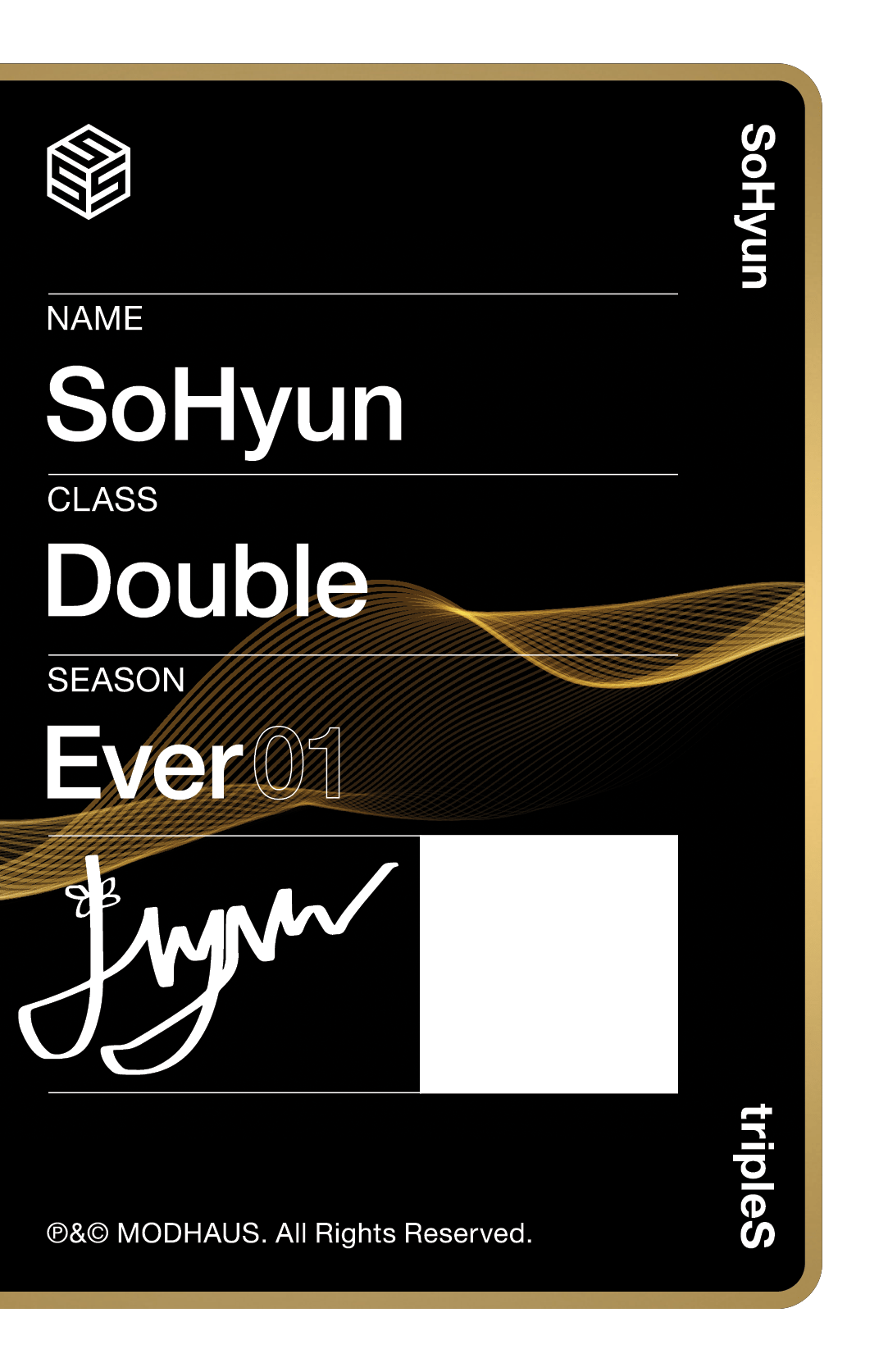 Sohyun tripleS photocard back side - Photocard (Ver 3)