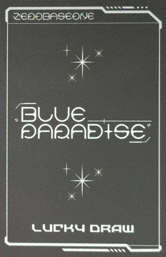 Gunwook ZEROBASEONE photocard back side - Keycap Ver. LD