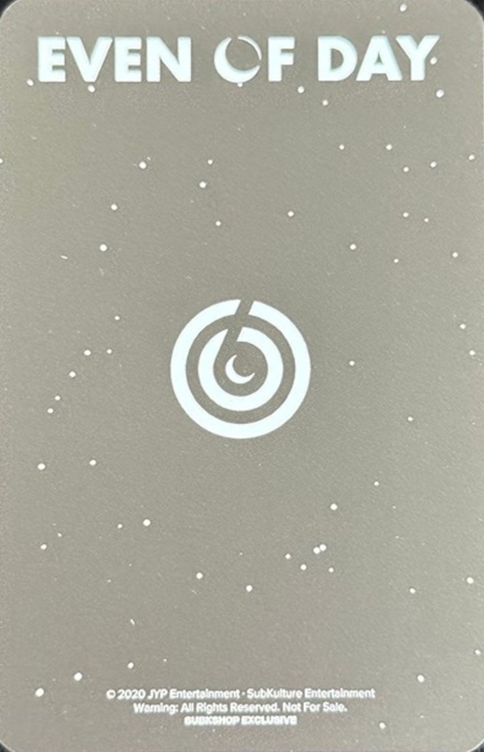 Youngk, Wonpil & Dowoon Even of Day photocard back side - Benefit