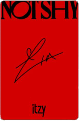 LIA ITZY photocard back side - Photocards