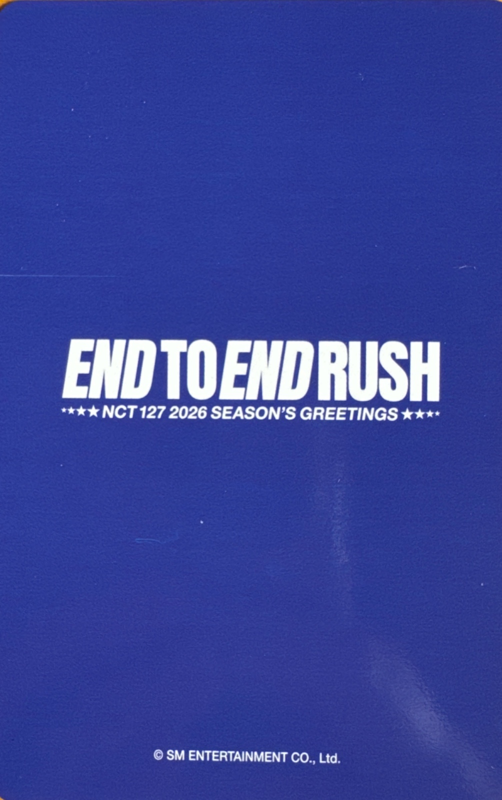 Jungwoo NCT 127 photocard back side - Photocard Set