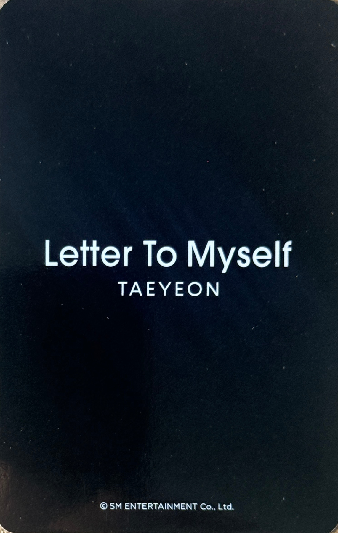 Taeyeon Taeyeon photocard back side - Preorder