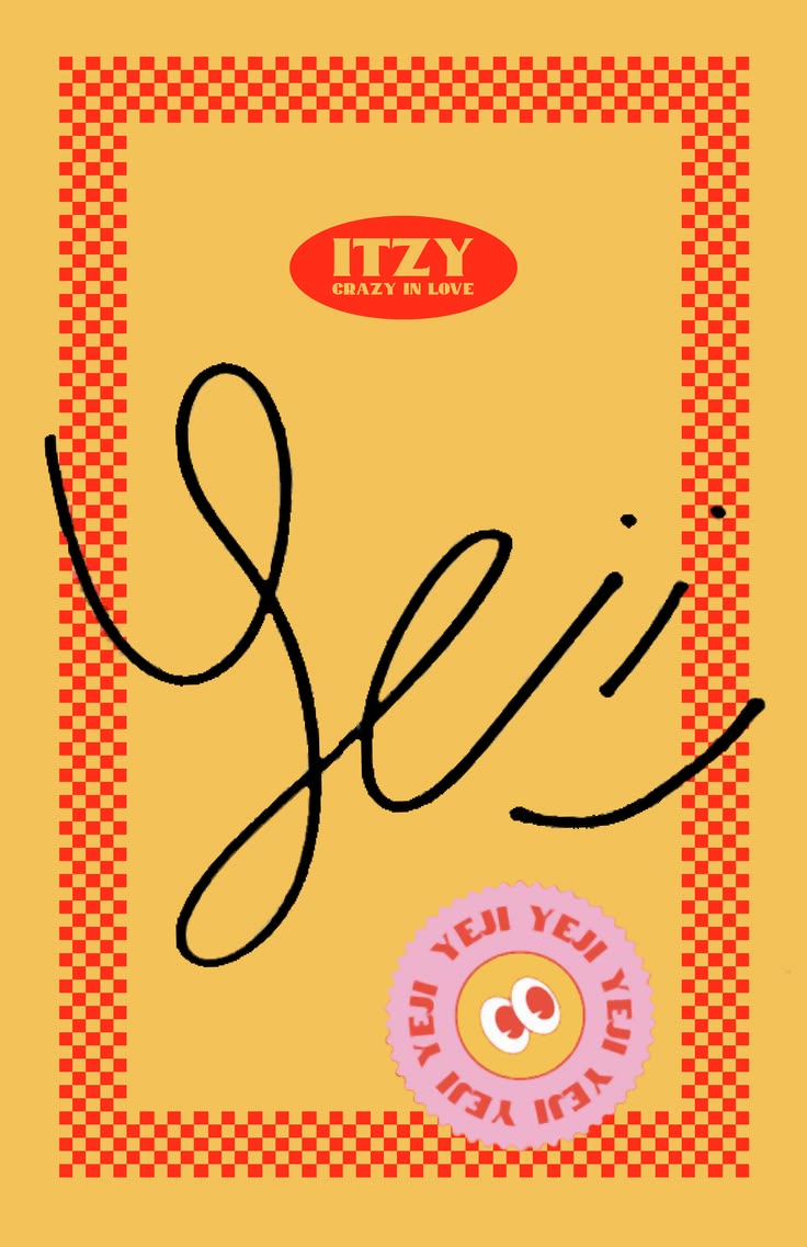 Yeji ITZY photocard back side - Photocards