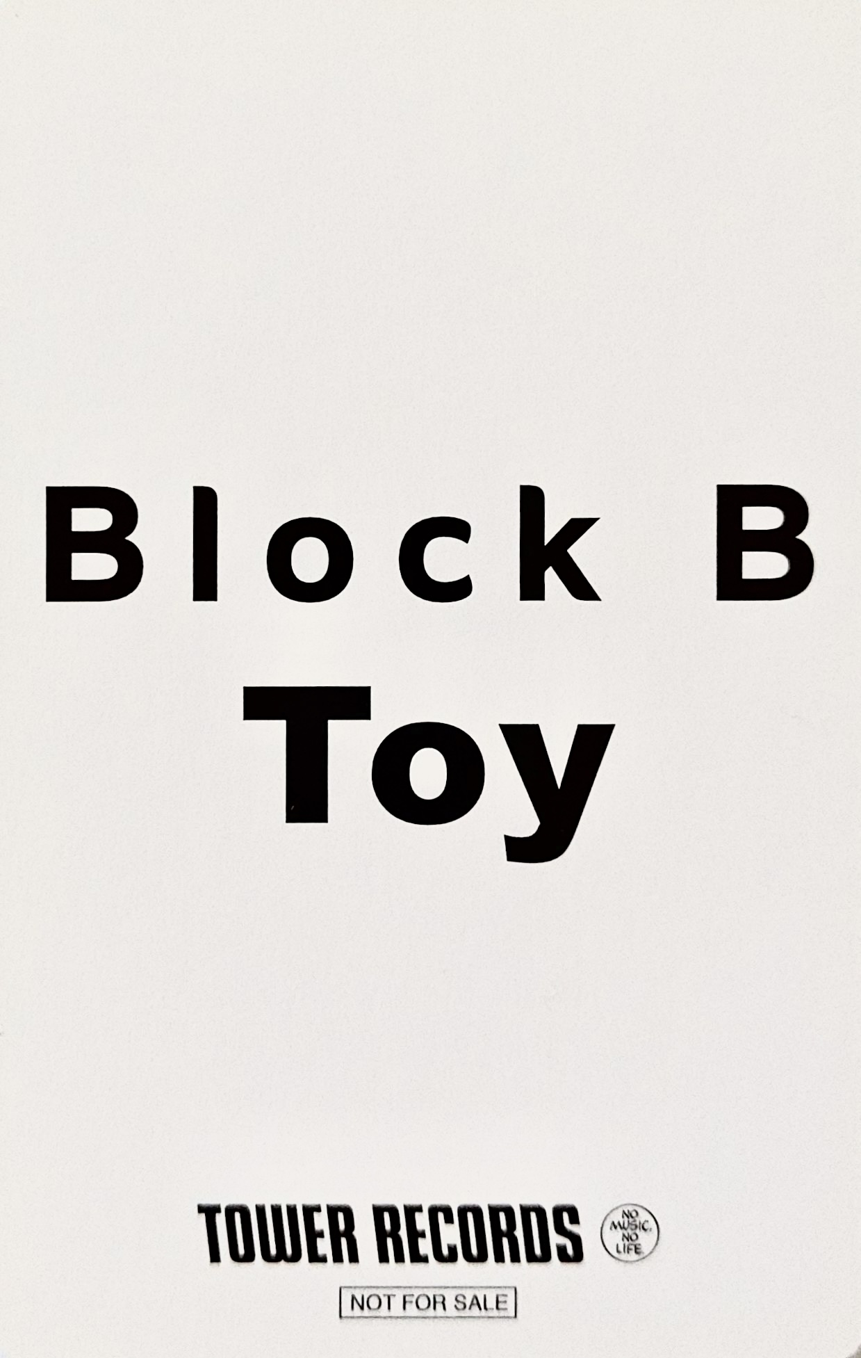 Taeil Block B photocard back side - Preorder Benefit