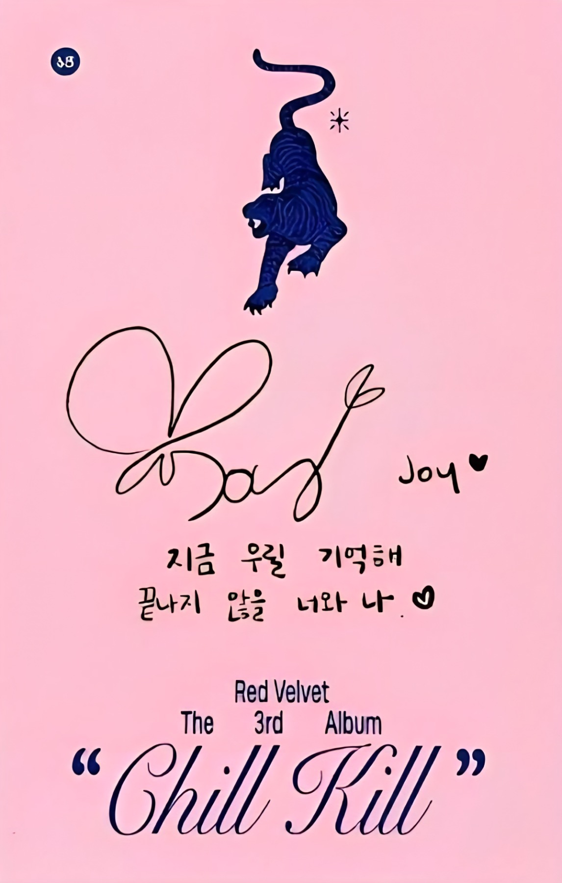 Joy Red Velvet photocard back side - Photocard
