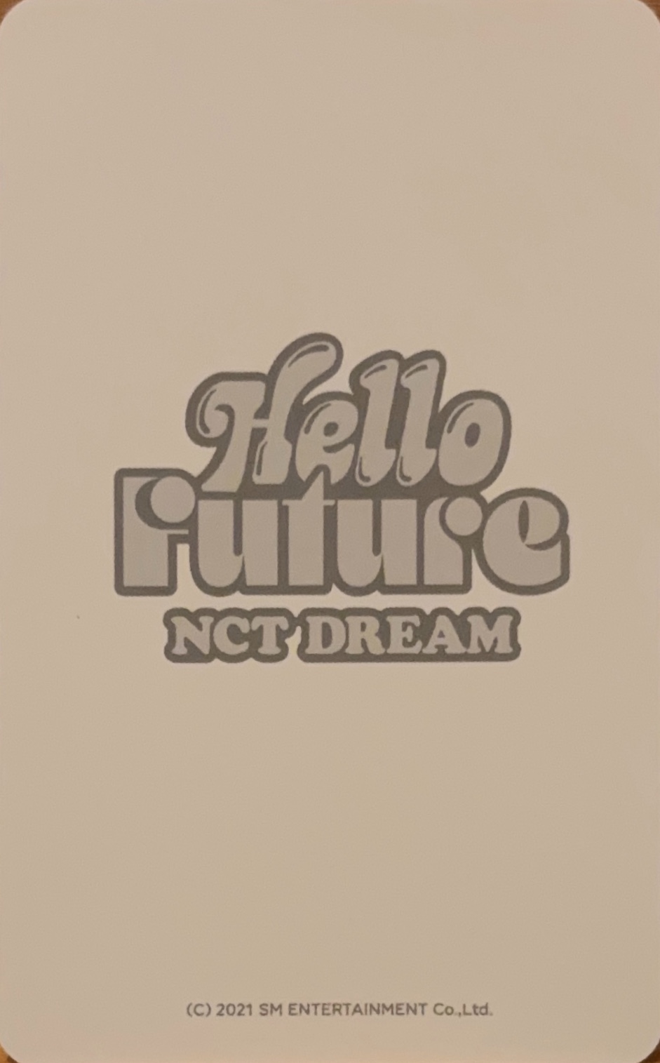 Jisung NCT DREAM photocard back side - 3D Lenticular Card