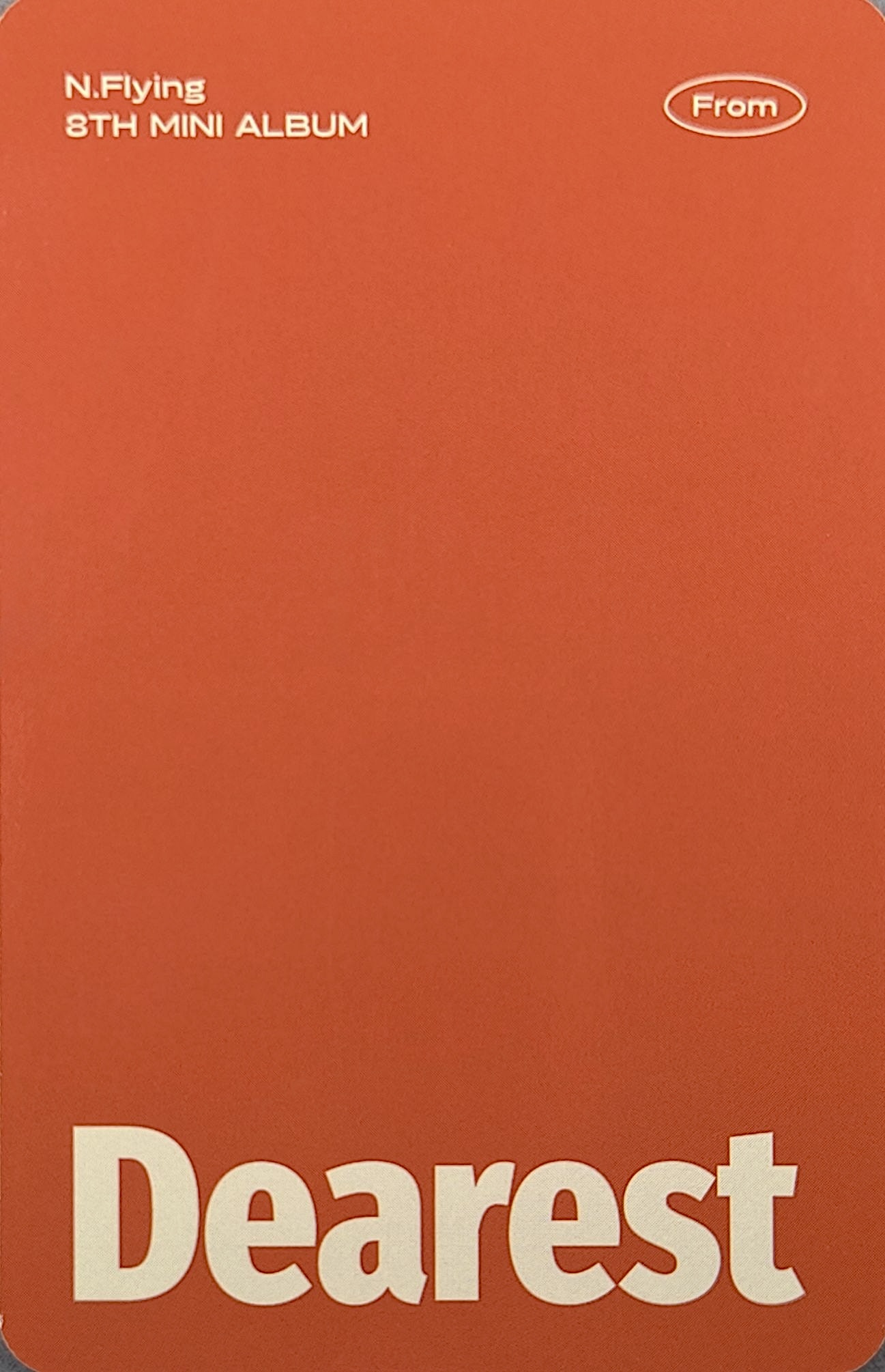 Dongsung N.Flying photocard back side - Selfie Photocard