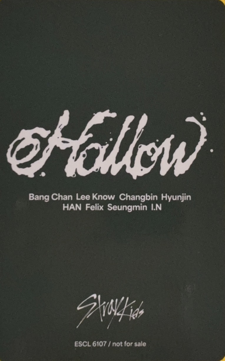 Seungmin Stray Kids photocard back side - Random Photocard