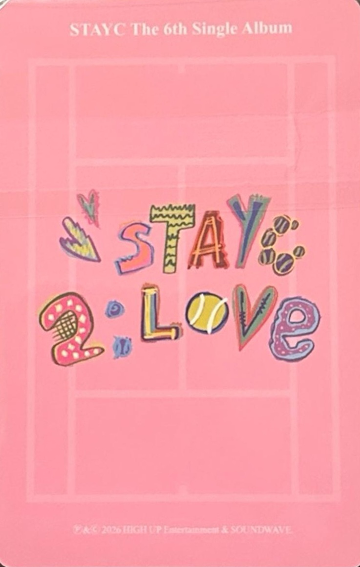 Seeun STAYC photocard back side - Magnetic Card Holder