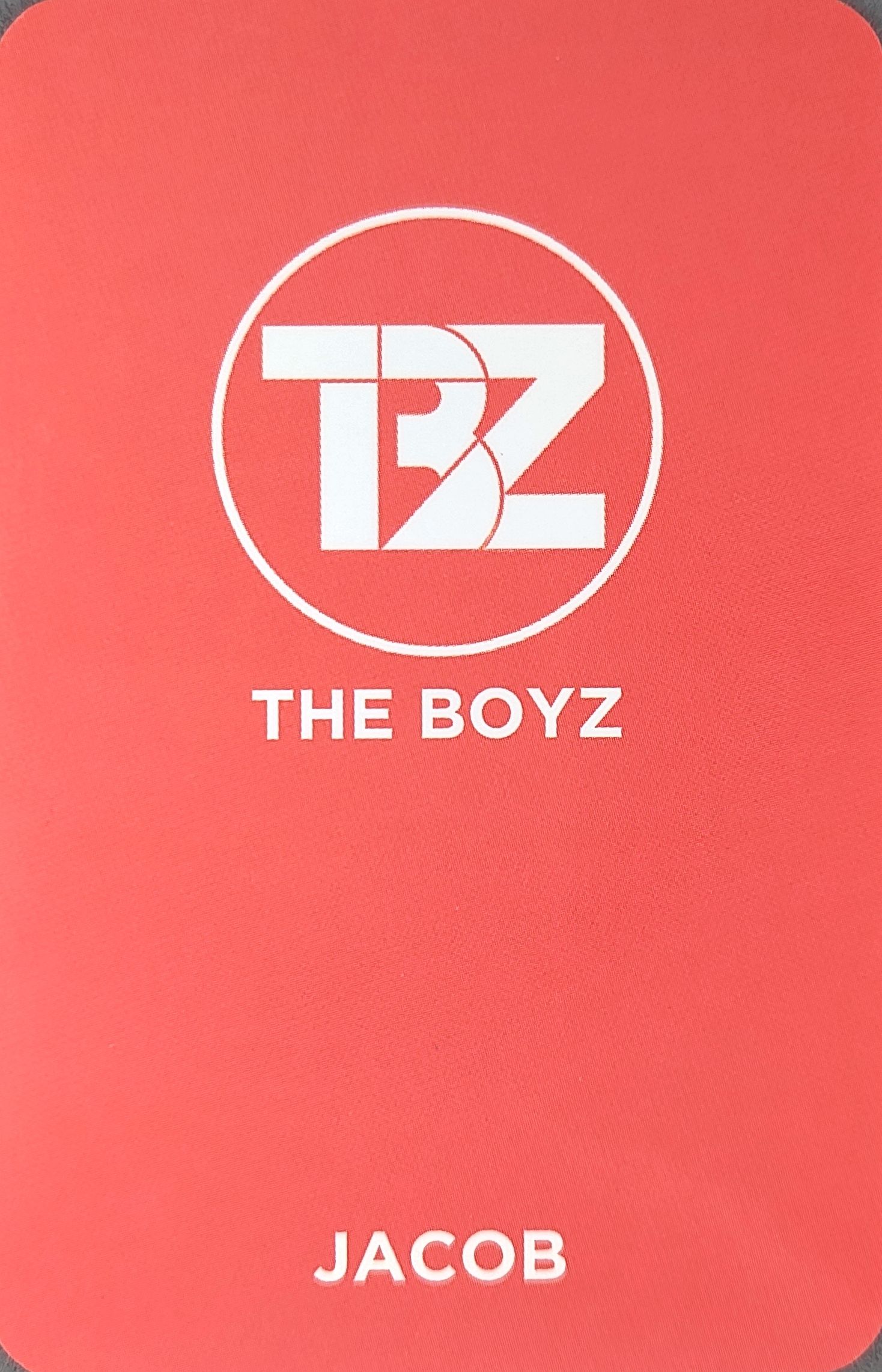 Jacob THE BOYZ photocard back side - Benefit