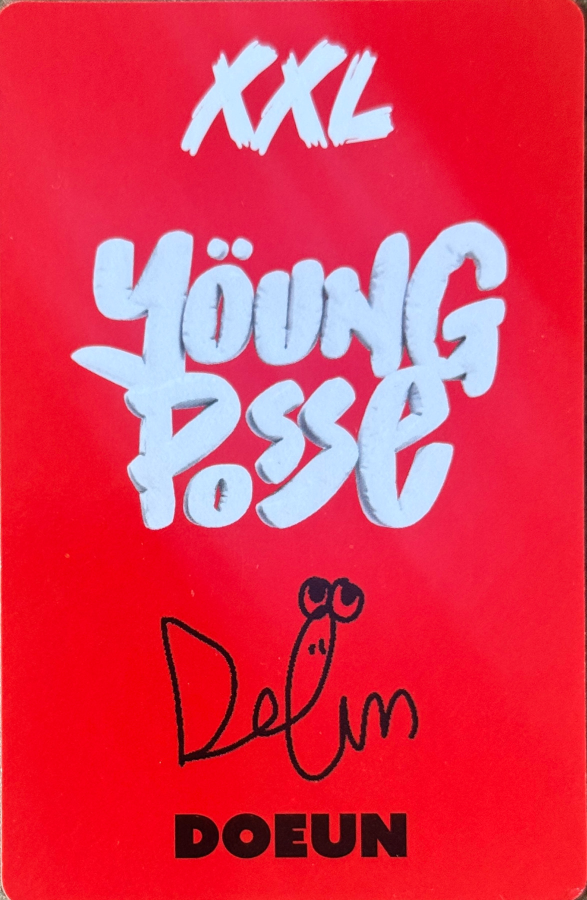 Doeun YOUNG POSSE photocard back side - Photocard