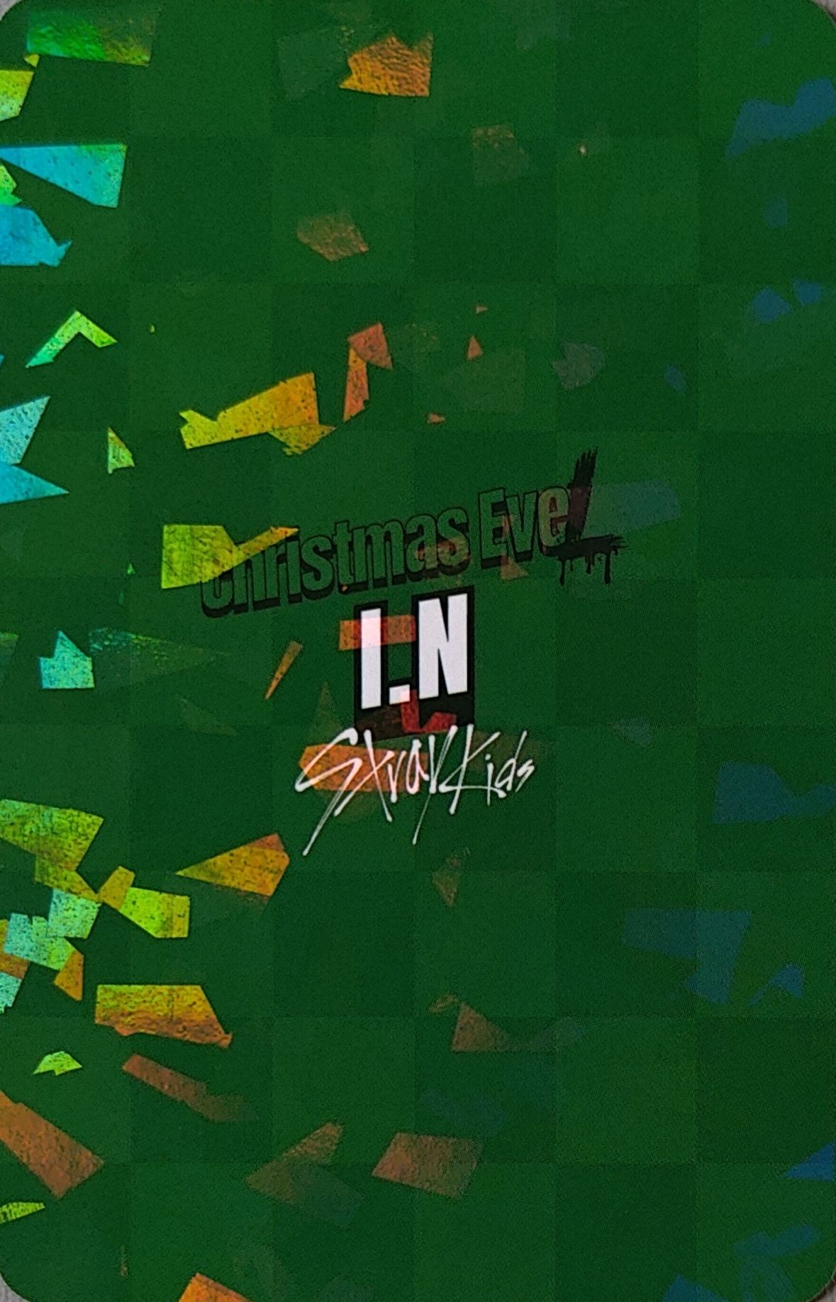I.N Stray Kids photocard back side - Glitter Photocard