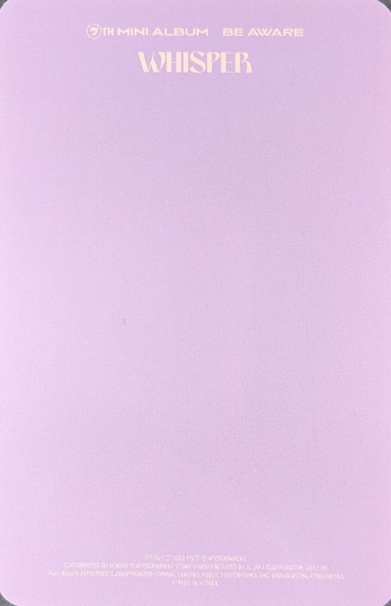 Jacob THE BOYZ photocard back side - Selfie Photocard