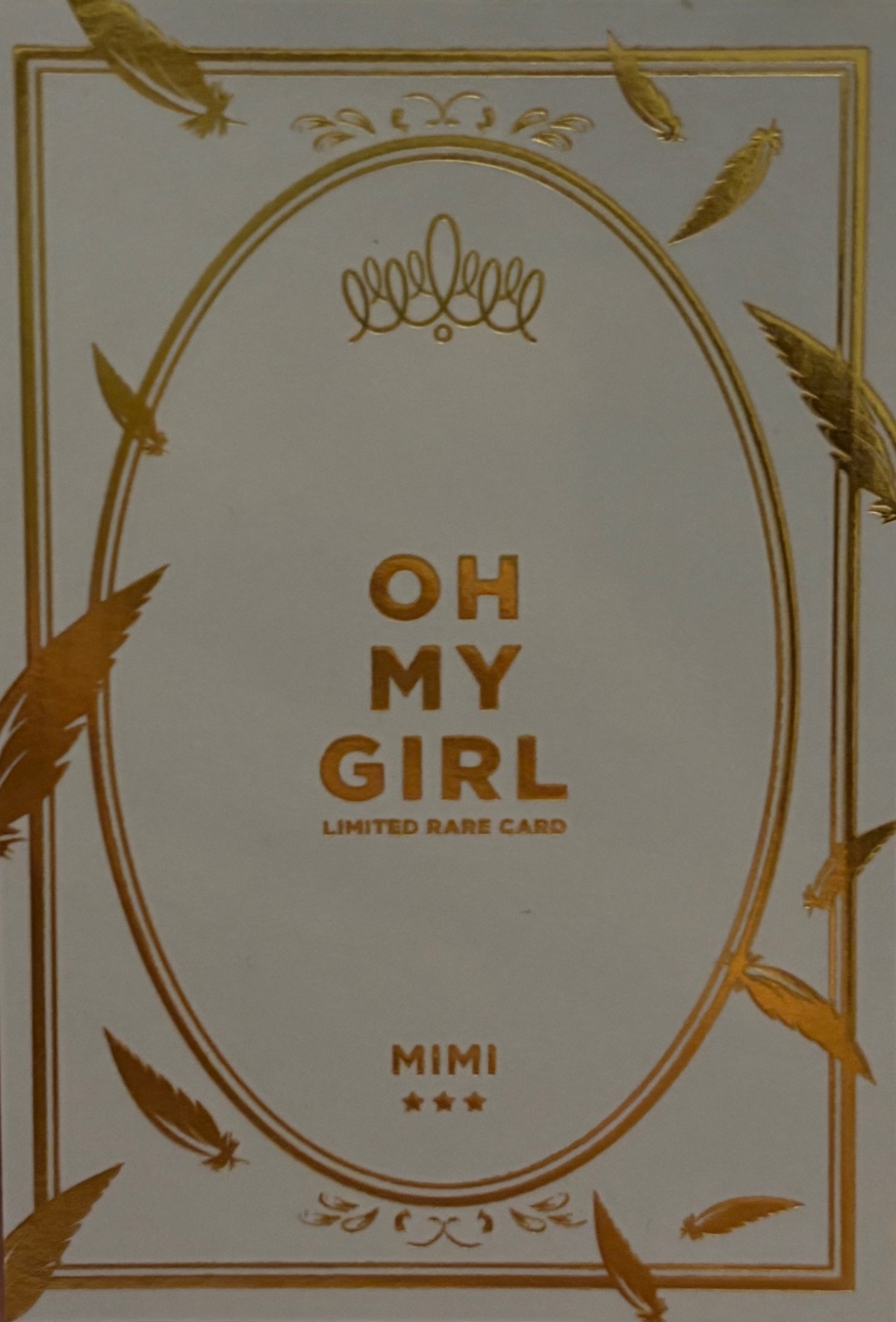 Mimi OH MY GIRL photocard back side - Limited Edition Card