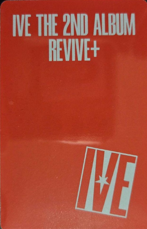 Rei IVE photocard back side - Photocards