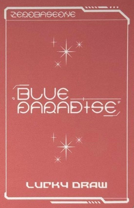 Yujin ZEROBASEONE photocard back side - Digipack Ver. LD