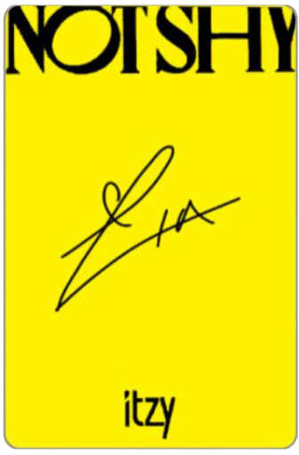 LIA ITZY photocard back side - Photocards