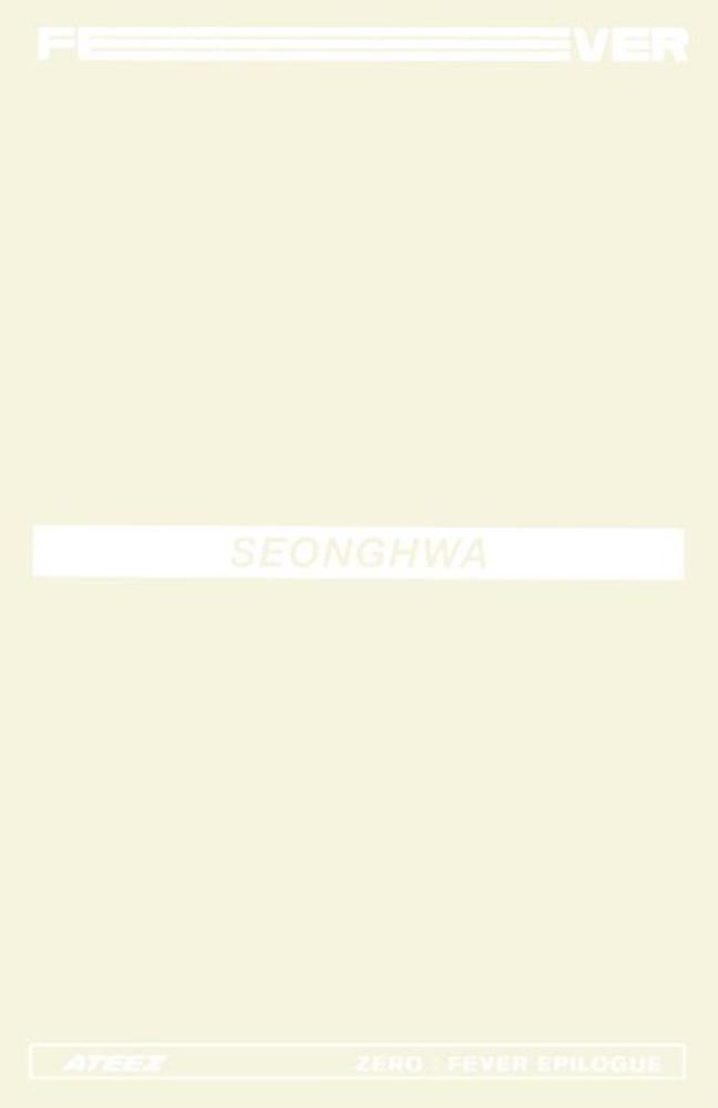 Seonghwa ATEEZ photocard back side - Limited Photocards