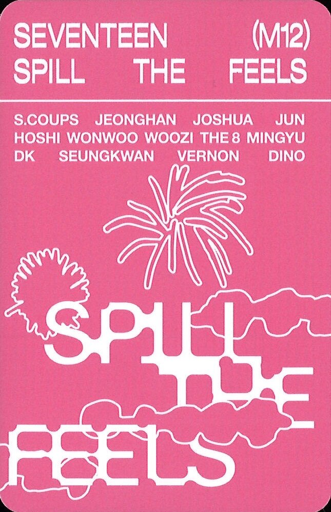 S.coups SEVENTEEN photocard back side - Photocard