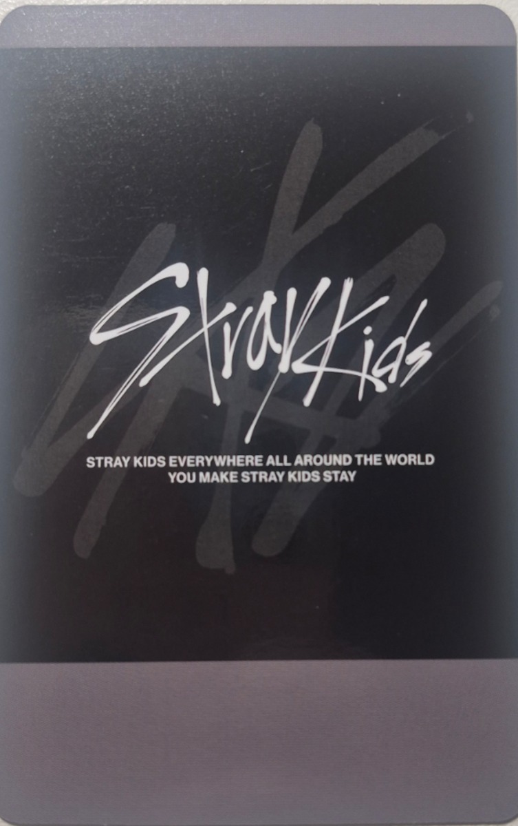 Changbin Stray Kids photocard back side - Soundwave - Preorder