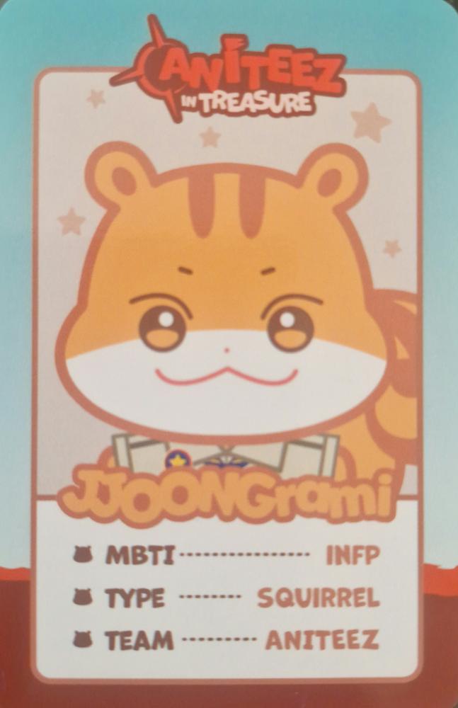 Hongjoong ATEEZ photocard back side - Trading Cards