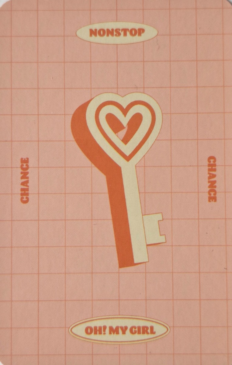 Arin OH MY GIRL photocard back side - Chance Card