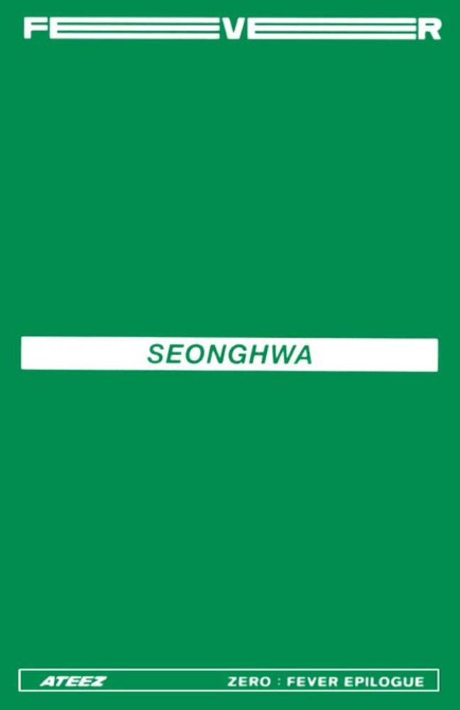 Seonghwa ATEEZ photocard back side - Limited Photocards