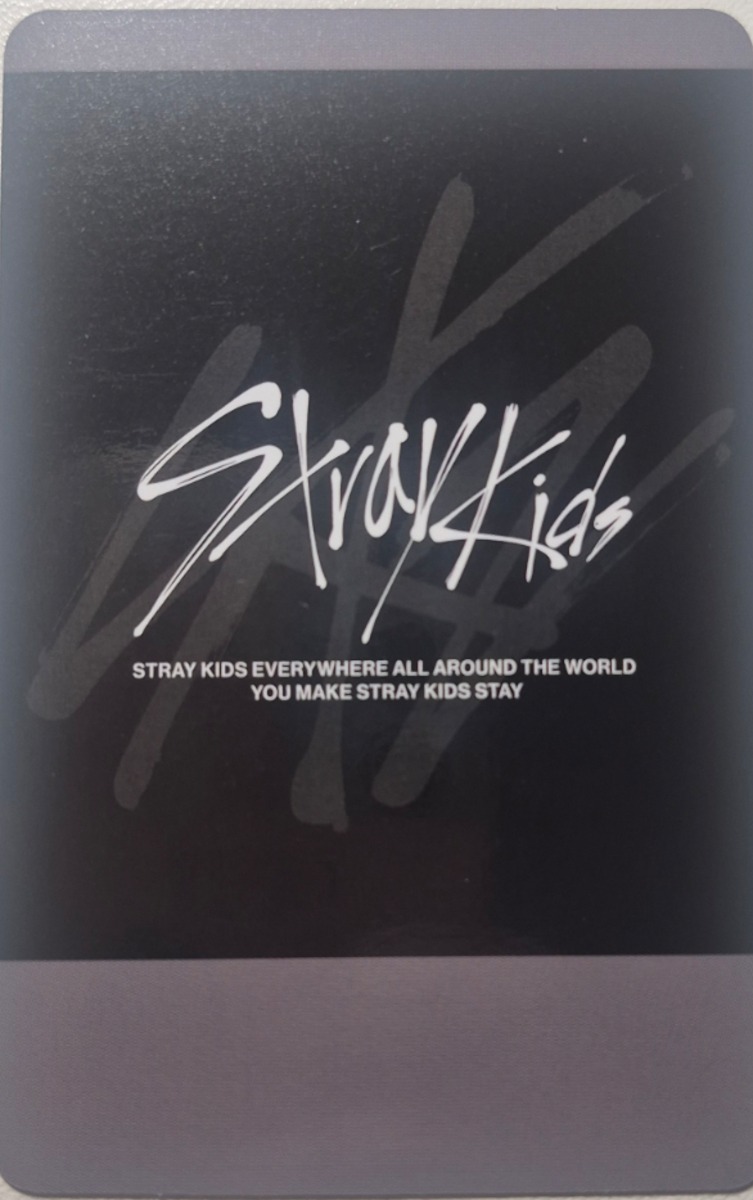 Bang Chan Stray Kids photocard back side - Soundwave - Preorder