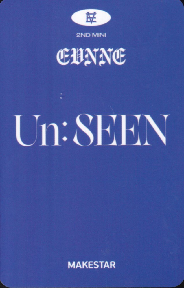 Jihoo EVNNE photocard back side - Showcase