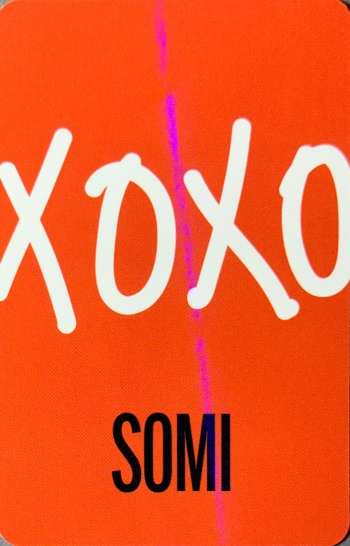 Somi Jeon Somi photocard back side - Special Photocard