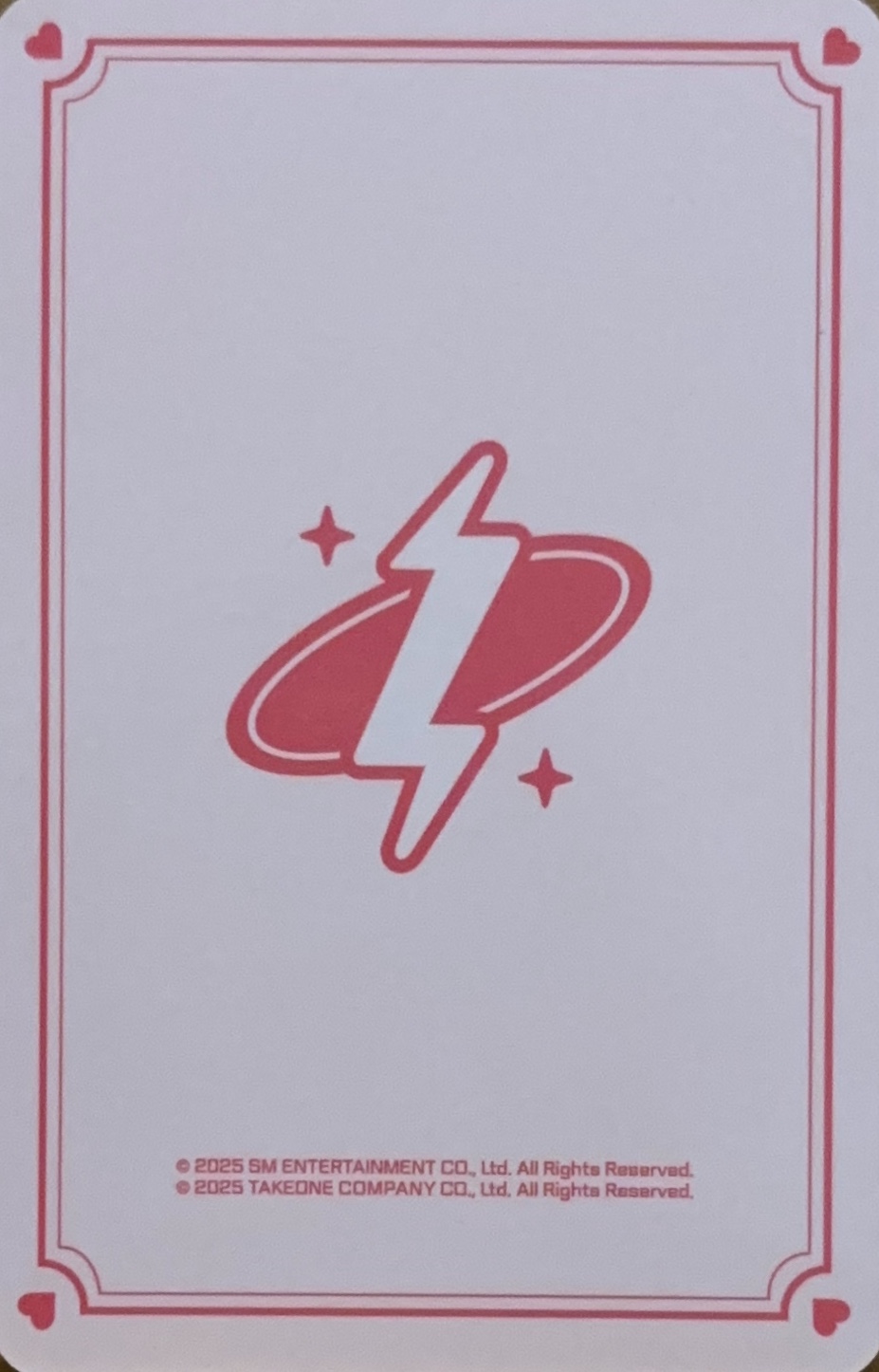 Jungwoo NCT photocard back side - Cupid ver. Set