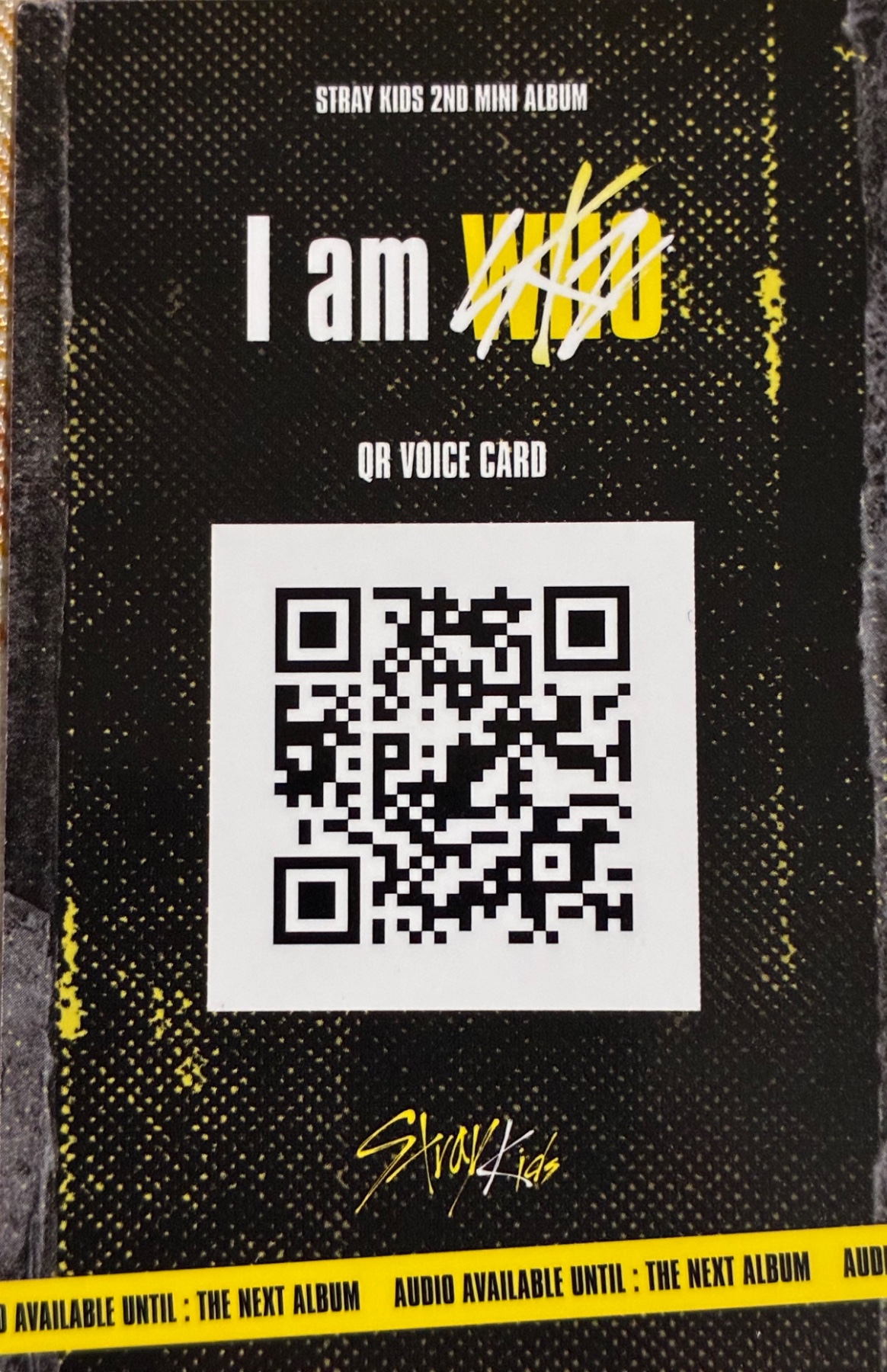 Changbin Stray Kids photocard back side - Selfie Ver.