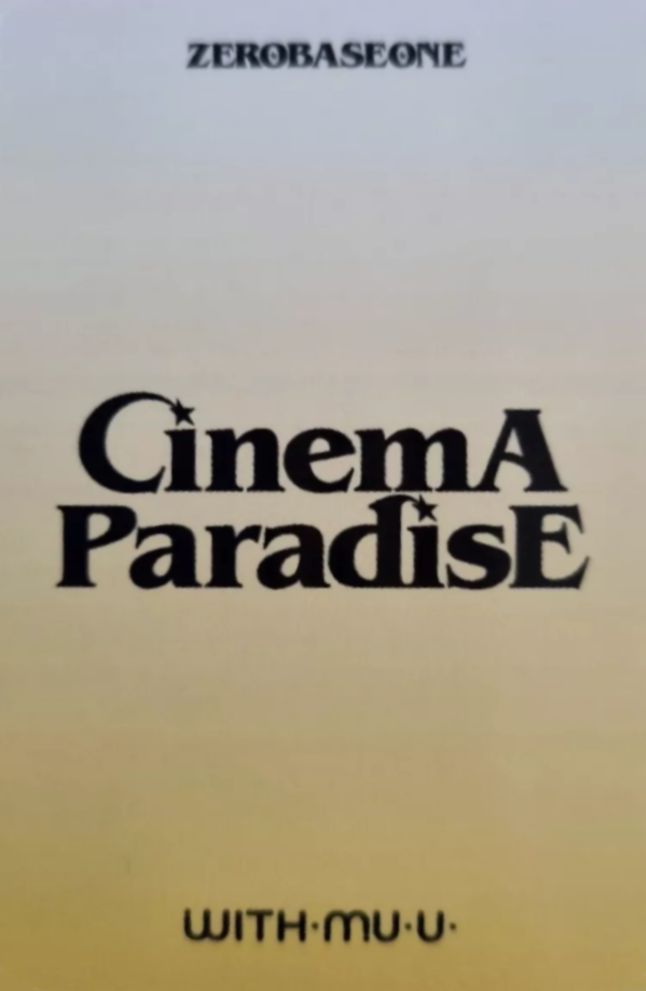 Ricky ZEROBASEONE photocard back side - Digipack Ver. - Preorder