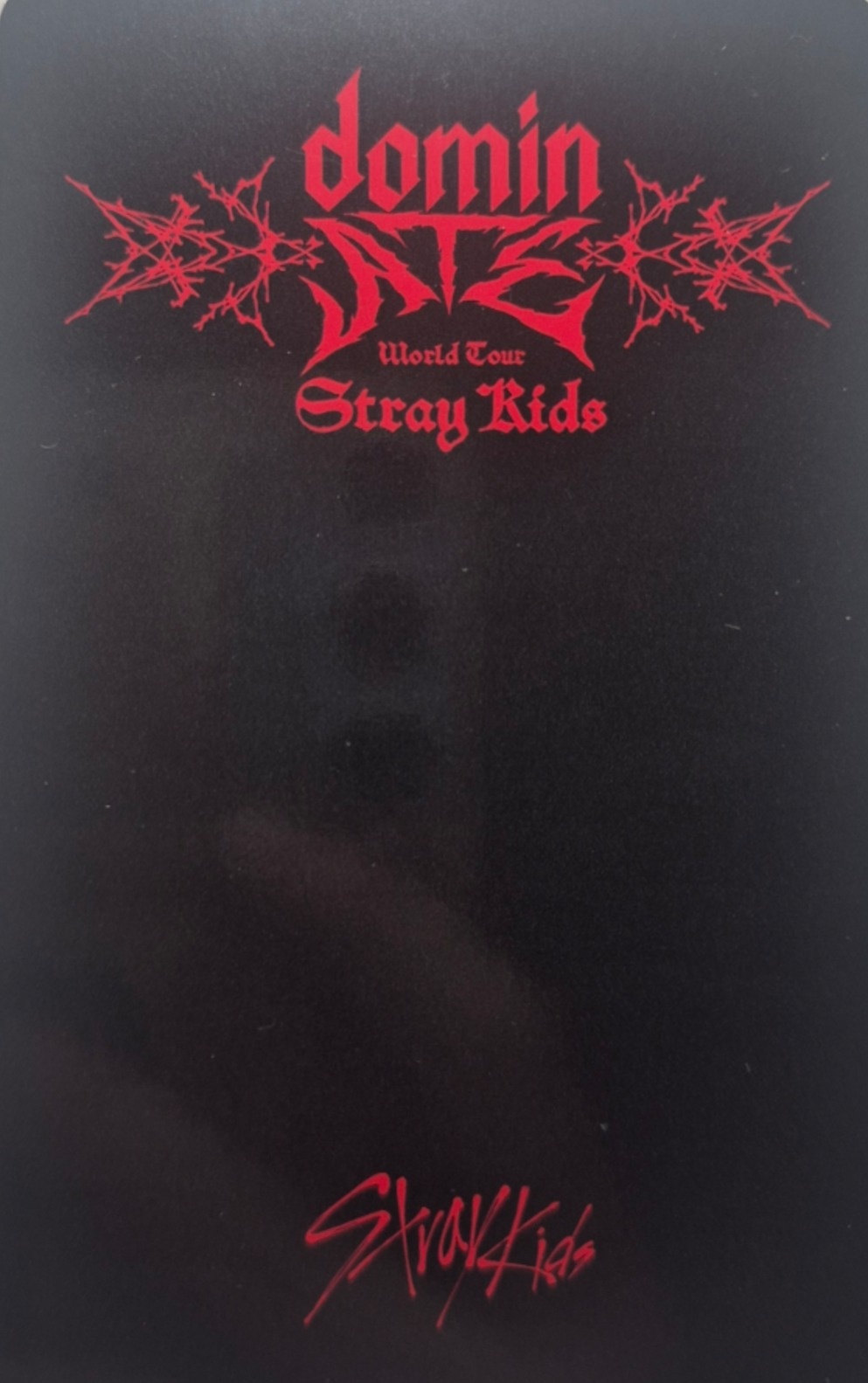 Changbin Stray Kids photocard back side - Online Benefit