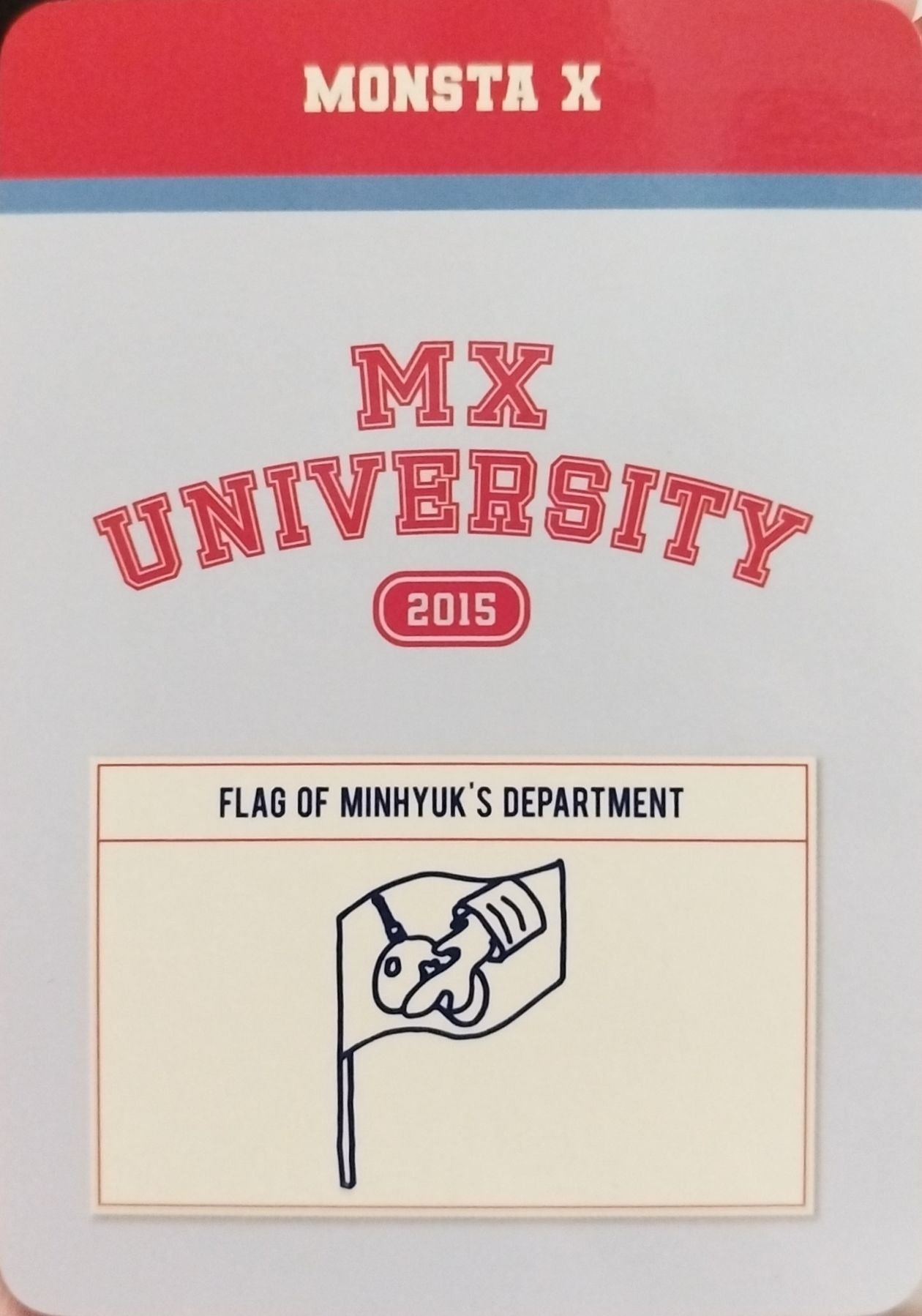 Minhyuk MONSTA X photocard back side - Photocard case