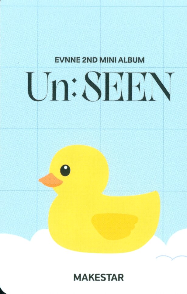 Junghyun EVNNE photocard back side - Online