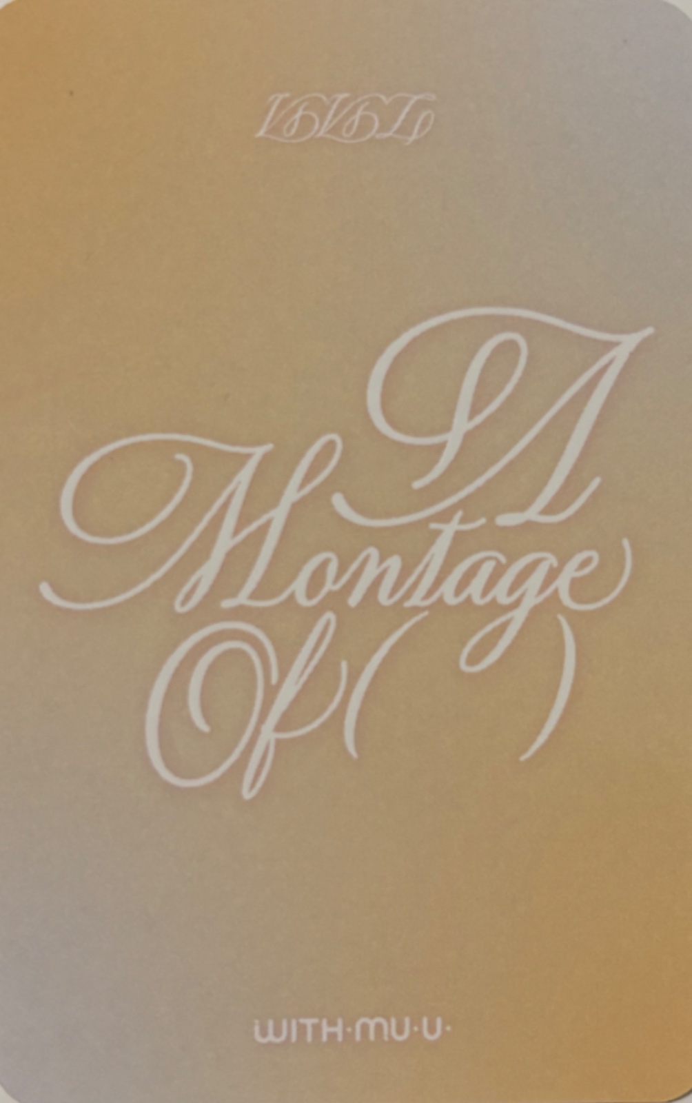 Umji VIVIZ photocard back side - Online