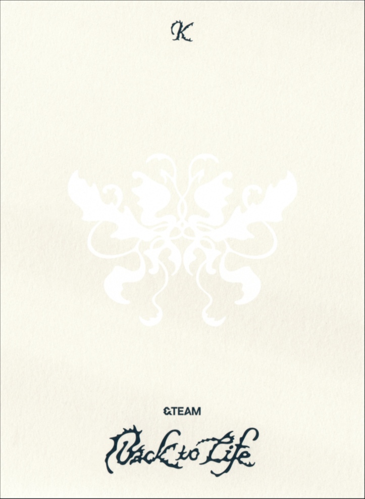 K &TEAM photocard back side - Postcard Set