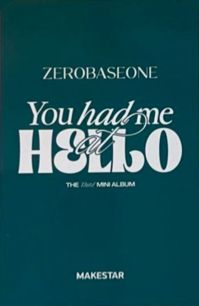 Gyuvin ZEROBASEONE photocard back side - Digipack Ver. LD