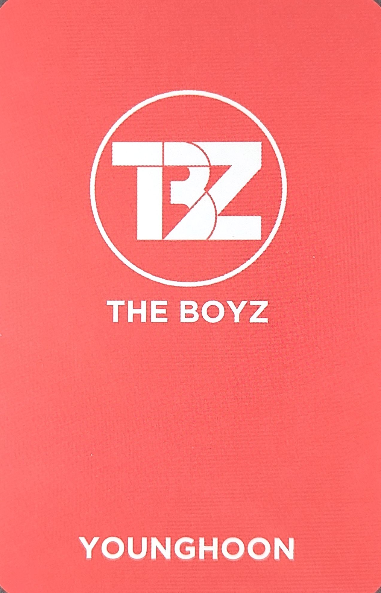 Younghoon THE BOYZ photocard back side - Benefit
