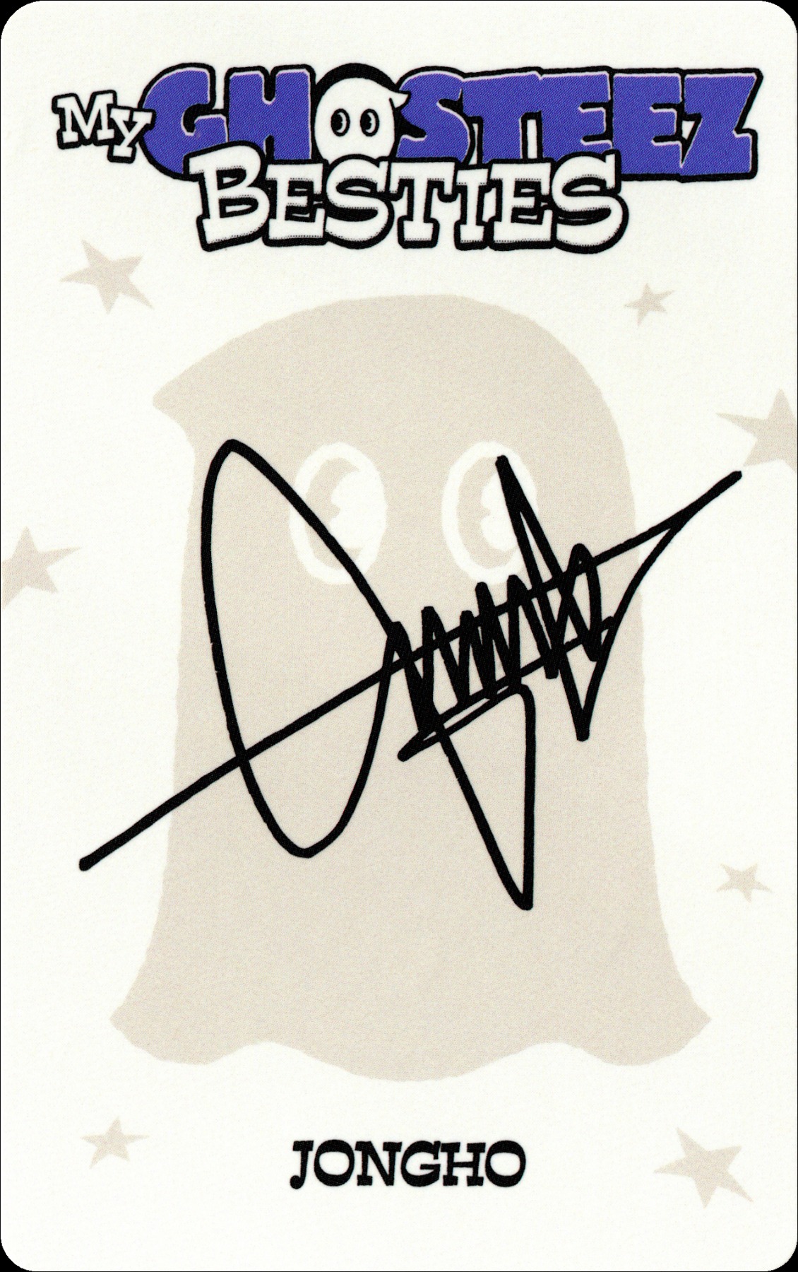 Jongho ATEEZ photocard back side - Photocard Set A