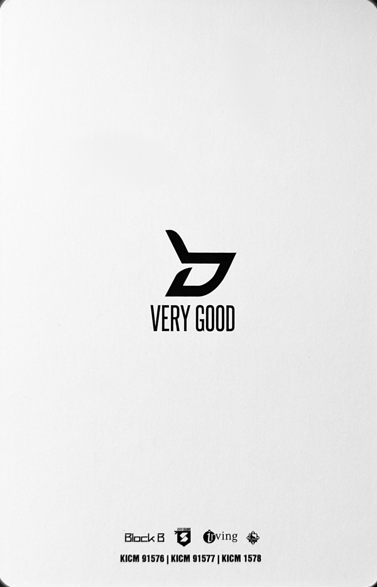 Jaehyo Block B photocard back side - Photocard