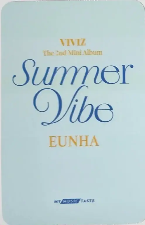 Eunha VIVIZ photocard back side - Preorder