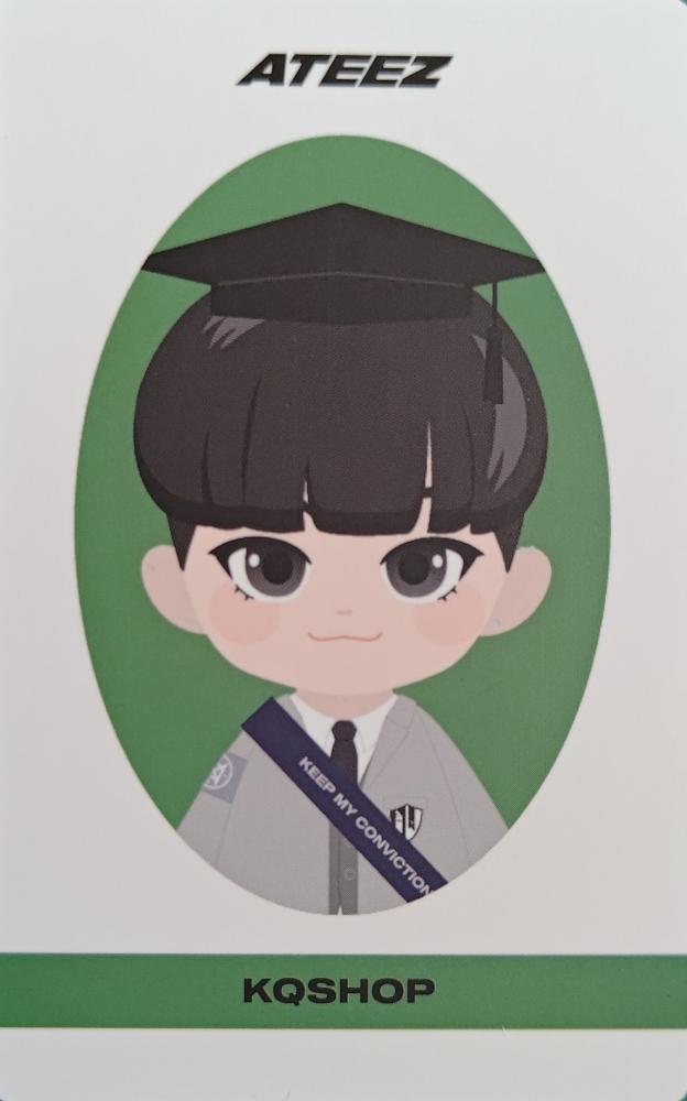 Hongjoong ATEEZ photocard back side - Figure Ver.