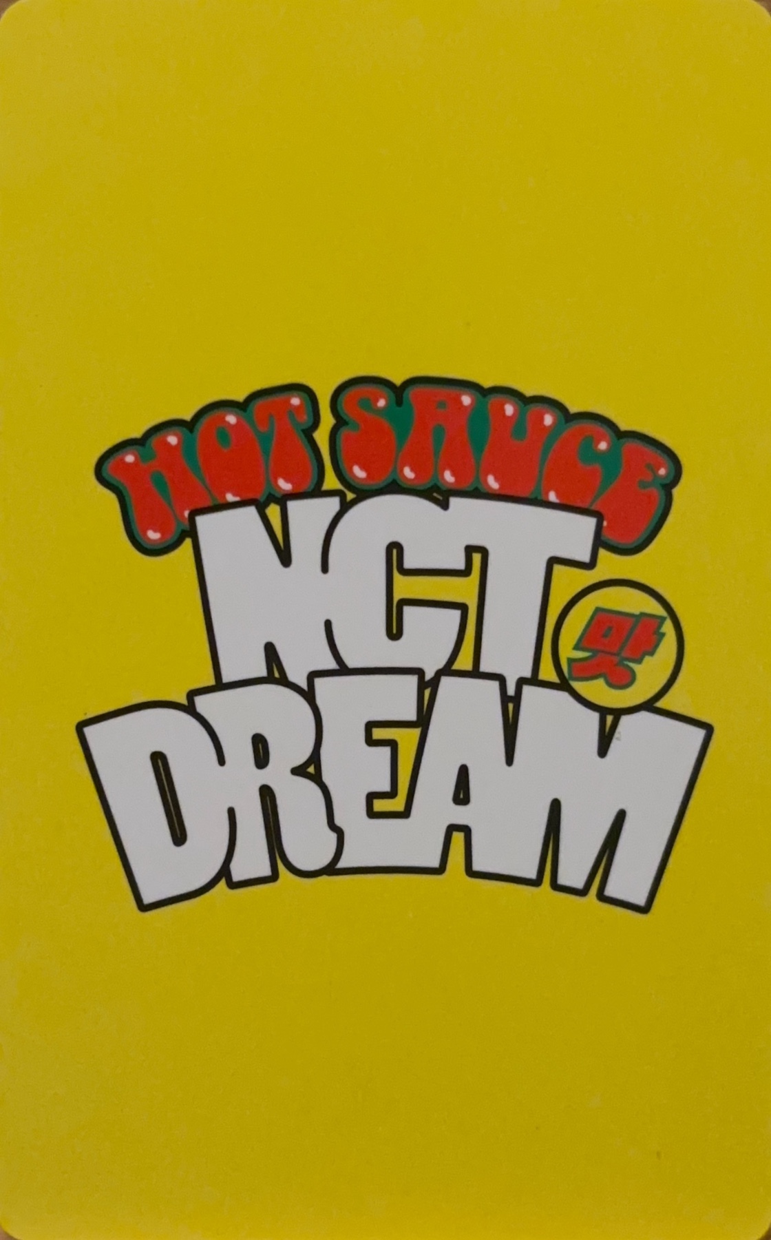 Jisung NCT DREAM photocard back side - Benefit